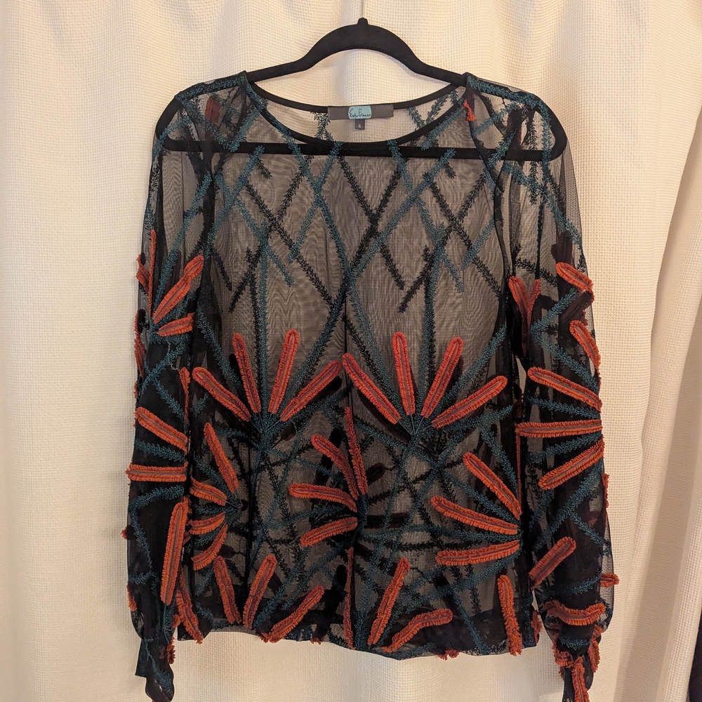 Eva Franco Mesh Blouse
